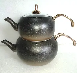 Двоярусний чайник O. M. S. Collection 8210-L Bronze (1,6/3 л) - мініатюра 3