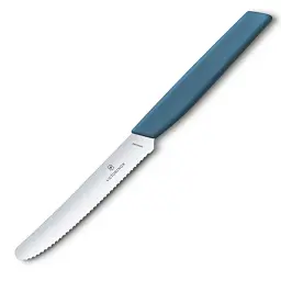 Кухонний ніж Victorinox Swiss Modern TomatoSausage 11см Blue (6.9006.11W2) - мініатюра 1