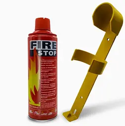 Вогнегасник вуглекислотний FIRE STOP 1 кг із кріпленням - мініатюра 2