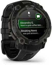 Смарт-годинник Garmin Instinct 3 45 mm AMOLED Black with Black Band (010-02936-00) - мініатюра 3