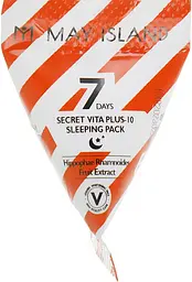 Нічна маска з фруктовими кислотами і вітамінами May Island 7 Days Secret Vita Plus-10 Sleeping Pack 5 г - мініатюра 2