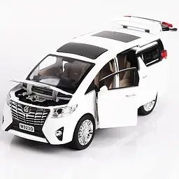 Колекційна металева модель автомобіля АвтоЕксперт Toyota Alphard з інерцією, світлом та звуком 1:24 - мініатюра 2