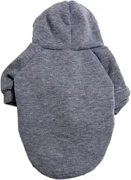 Худі для собак та котів EcoToys Grey XL сіре A: 37 см B: 43 см C: 29 см X-7055 - мініатюра 2