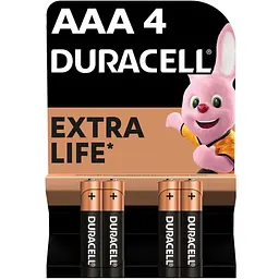 Батарейки Duracell AAA (LR03) MN2400 4 шт.