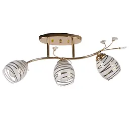 Люстра стельова Brille класична в зал E14 40W G (LK-245C/3)
