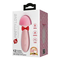 Вібратор Pretty Love Mushroom 13.2 см світло-рожевий - мініатюра 6