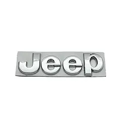 Емблема напис Jeep 134×40мм Хром метал (на скотчі)