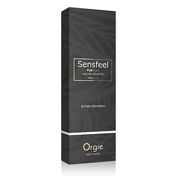 Чоловіча туалетна вода Sensfeel + афродизіак, 10 мл ефективна феромон-технологія Orgie (Бразилія-Португалія) - мініатюра 3