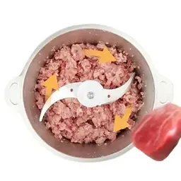 Подрібнювач Kitchen Expert ZP-051 блендер електричний 250 Вт 2 швидкості 2 л срібло чорний (ZP-050_490) - мініатюра 4