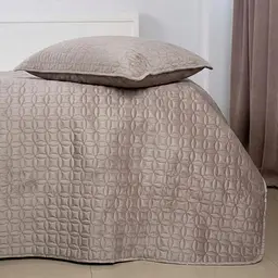 Покривало ТЕП Velour Мозаїка 240x260 см пісочний (4-00518_36195) - мініатюра 4