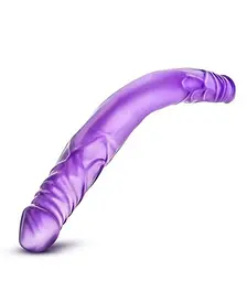 Двосторонній фалоімітатор B Yours 14 Inch Double Dildo 35 см фіолетовий - мініатюра 3