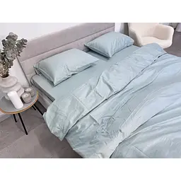 Підковдра Ecotton Aqua Grey сатин 210х220 см сіро-блакитна (24770) - мініатюра 4