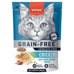 Сухий корм для котів Wanpy Adult Cat Grain Free Chicken Ванпі беззерновий з куркою 500г