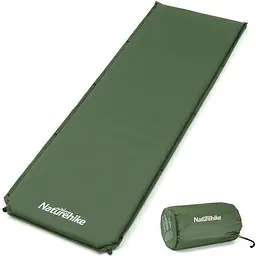 Килимок cамонадувний Naturehike (NH20DZ003) 5 см - одномісний - темно-зелений - мініатюра 2