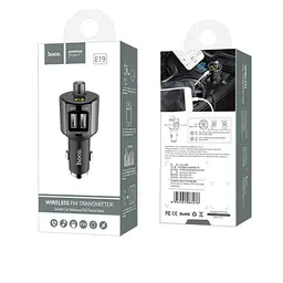 FM-трансмітер Hoco E19 Smart car wireless FM transmitter 2USB 2.4A Сірий - мініатюра 2