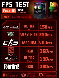 Ігровий ПК Base (RTX 5060 8GB / Ryzen 5 5600 / 16GB DDR4 / SSD 512GB) - мініатюра 5