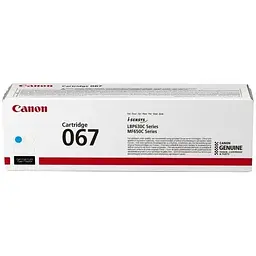 Картридж Canon 067 Cyan 1.25K для MF65x LBP63x (5101C002AA)