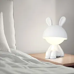 Світильник-нічник Kite LED з акумулятором Cute Bunny білий (K25-316-1-1) - мініатюра 3