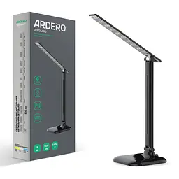 Світлодіодний настільний світильник Ardero DE1725ARD 9Вт 6500K чорний