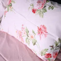 Простирадло MirSon Сатин Spring Flower 110х160 см рожеве (2200011121949) - мініатюра 4