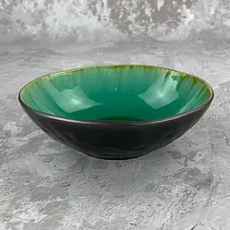 Салатник Olens Зеленая лагуна JM-1154 17,5х5 см зеленый