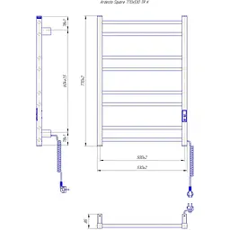 Сушарка для рушників ARDESTO Square-TR K (6.1.0702.06.BM) - мініатюра 4