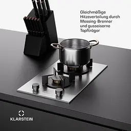 Варильна поверхня газова плита Klarstein Goldflame Domino (10045622) - мініатюра 4