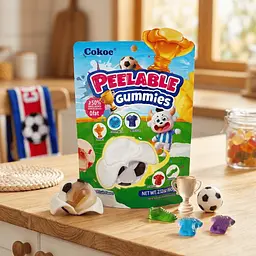 Желейні цукерки Cokoc Peelable Gummies WM Edition Mixed Fruit Flavour 60г - мініатюра 3