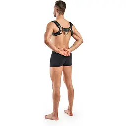 Портупея Bedroom Fantasies Bruno Chest Bulldog Harness - Black - мініатюра 5