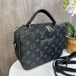 Сумка жіноча маленька через плече крос-боді стильна Чорна (1063Ч)