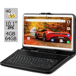 Планшет та чохол-клавіатура Hoozo S 464 LTE 4GB/64GB IPS 10.1" Pink (1386) - мініатюра 2