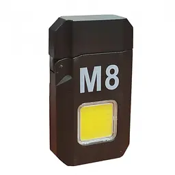 Електроімпульсна запальничка M8 з ліхтариком, дисплеєм та USB зарядкою, 3W