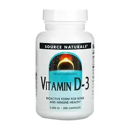 Вітамін D3 Vitamin D-3 2000 IU 200 caps