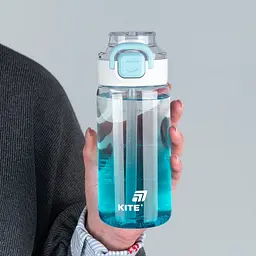 Пляшечка для води Kite 600 мл блакитна (K25-1212-2) - мініатюра 5