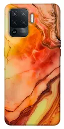 Чохол Demsky Червоний корал мармур для Oppo Reno 5 Lite