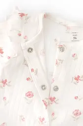 Человечек и шапочка с бантом Roses для девочки из ткани интерлок раппорт - миниатюра 4