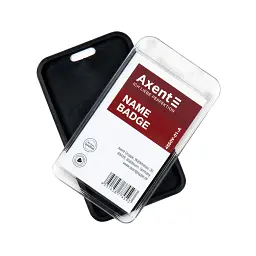 Бейдж Axent чохол SoftTouch матовий, 54х85мм ,чорний (4550V-01-A) - мініатюра 4