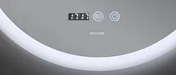 Дзеркало Mixxus Plain MC10-60 (годинник, LED-підсвічування, антизапотівання) MI6013 - мініатюра 3
