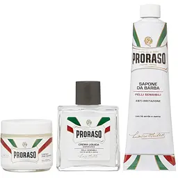 Подарунковий вінтажний набір Proraso Toccasana делікатне гоління та догляд для чутливої шкіри в металевій коробці - мініатюра 2