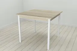 Кухонний стіл Ferrum-decor Агата 75x80x80 Білий ДСП Сонома 16мм (FRD-106249)