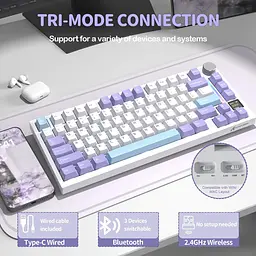 Клавіатура Attack Shark X820 Ultra Lavender (AS-6972792471273-L-UA) [166730] - мініатюра 8