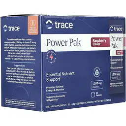 Електроліти Trace Minerals Electrolyte Stamina Power Pak зі смаком малини 183 г (30 шт. х 6.1 г) - мініатюра 4