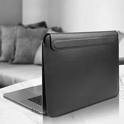 Чохол WiWU Skin Pro II Leather Sleeve Case для MacBook Pro 16 Black (2019-2020) [51485] - мініатюра 4