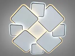 Світлодіодна стельова панель Diasha Z186-1WHITE Z186-1WH, 60W, квадратна, з димером, для коридору, вітальні, спальні, офісу, кафе