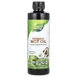 Органічна Олія із Середньоланцюжковими Тригліцеридами 100% Organic MCT Oil - 480 мл