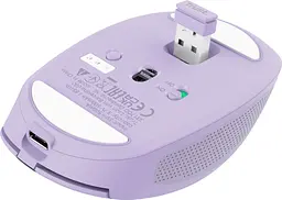 Комп'ютерна миша Trust Ozaa Compact Multi-Device WL/BT фіолетовий teh0014041 - мініатюра 5