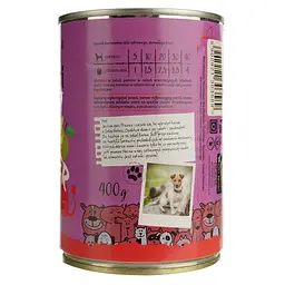 Вологий корм для собак Dolina Noteci Superfood з м'ясом козулі та яловичини 400 г - мініатюра 4
