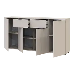 Комод Doros Рон 7 4 фасади 2 шухляди Кашемір 160х38х81 (41516049) - мініатюра 6