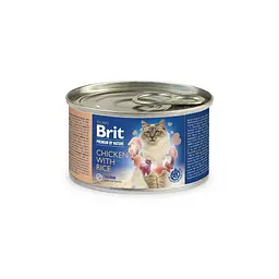 Корм влажний Brit Premium by Nature для котів з куркою та рисом 200 г