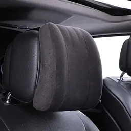 Подушка на підголівник Maybach з ефектом пам'яті Алькантара 270 x 250 x 75 мм Чорна 1 шт